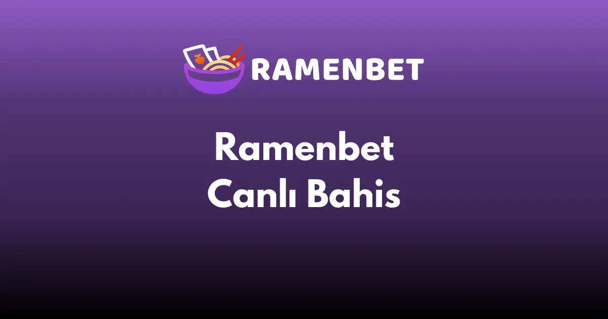 Ramenbet Canlı Bahis